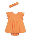 Orange Knit Dress & Headband Set - Little Me