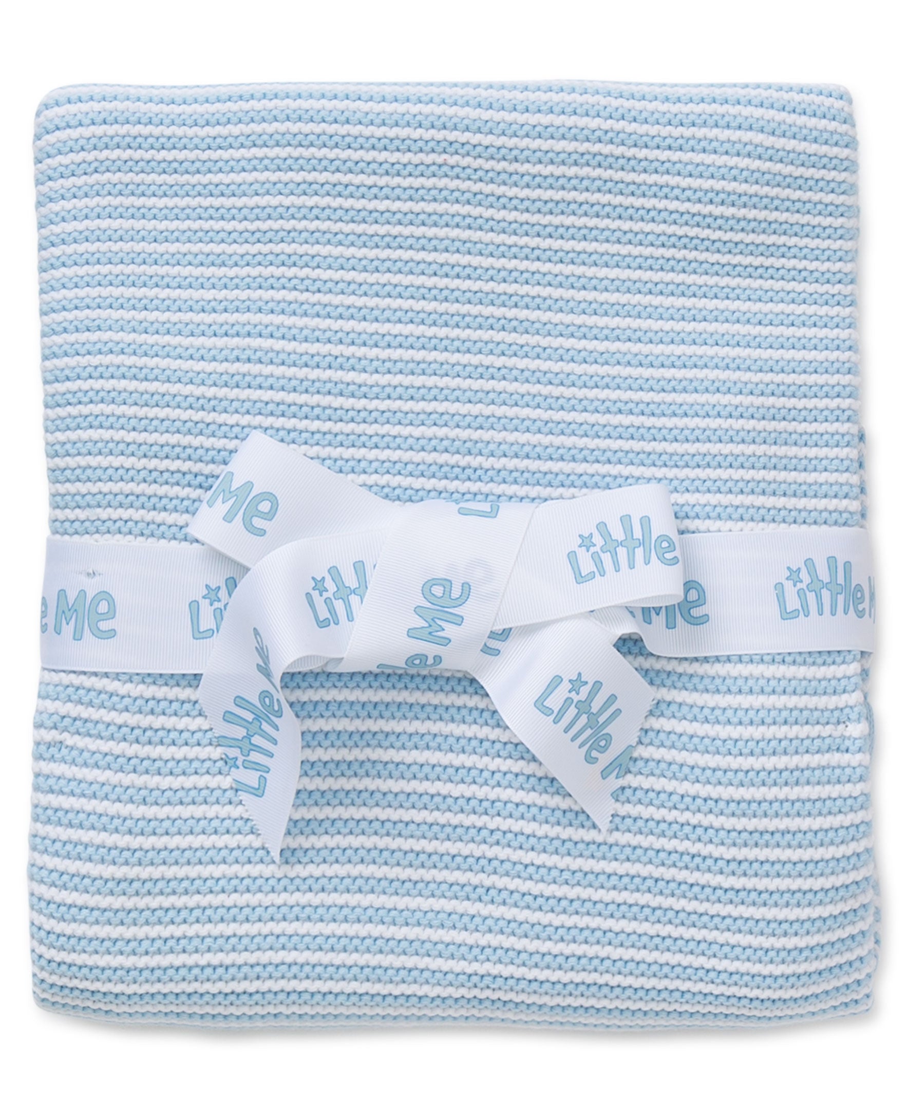 Blue Textured Receiving Blanket - Little Me