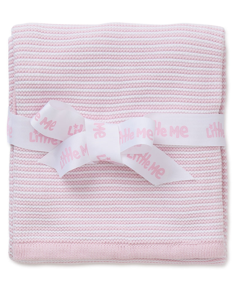 Pink Textured Receiving Blanket - Little Me