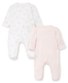 Bunny Petals Footed One-Piece (2-Pack) - Little Me