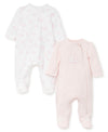 Bunny Petals Footed One-Piece (2-Pack) - Little Me