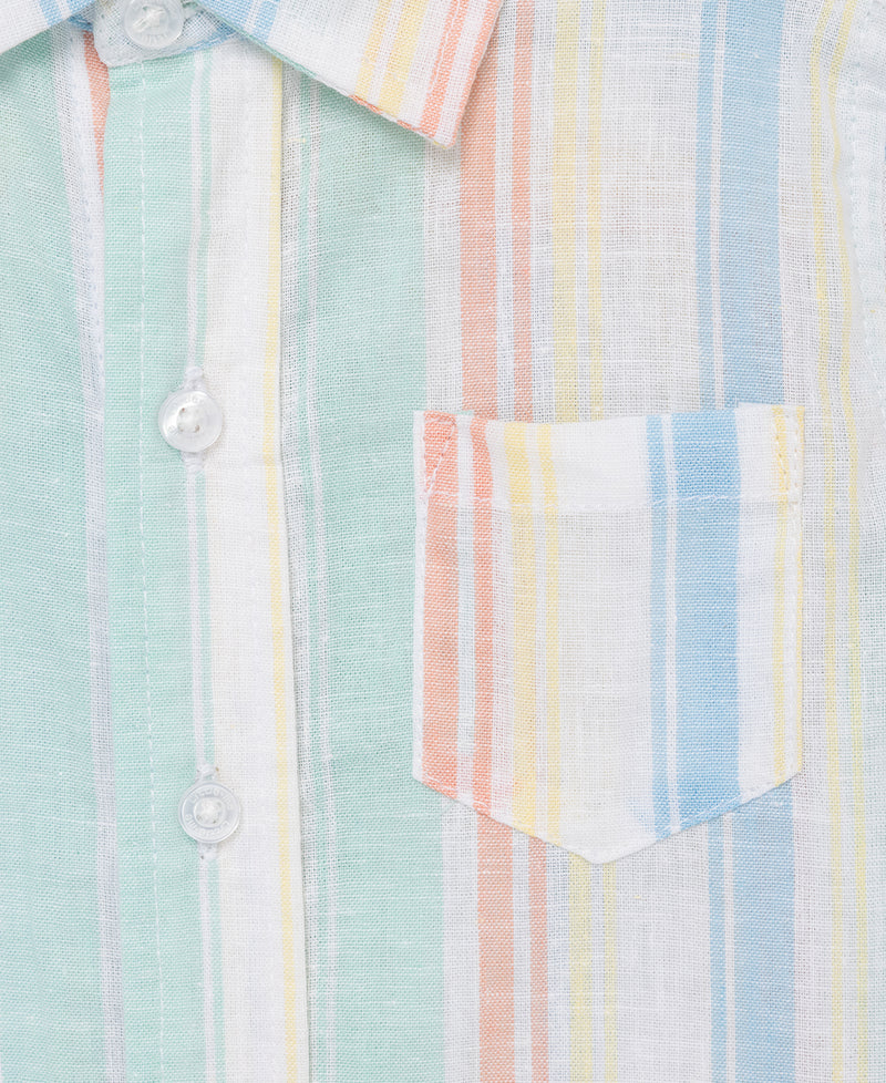 Stripe Woven Toddler Short Set - Little Me
