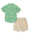 Foliage Woven Short Set - Little Me