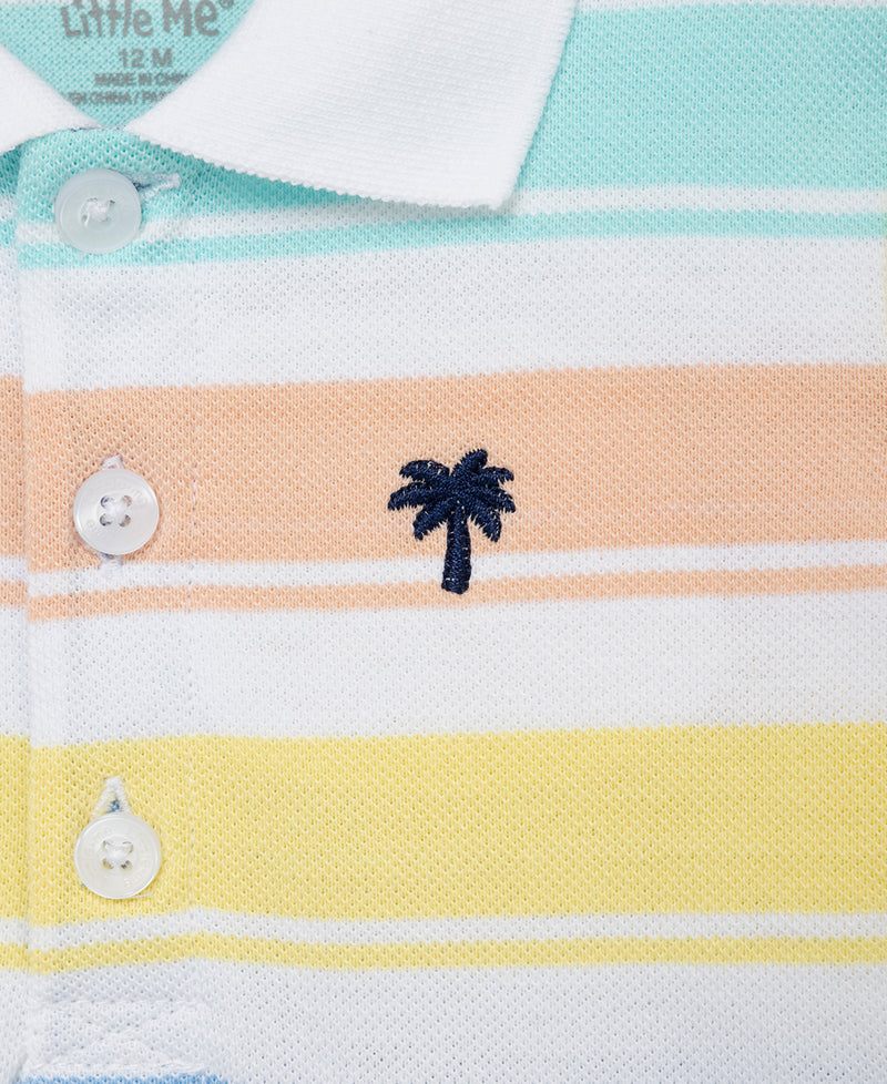 Stripe Polo Short Set - Little Me