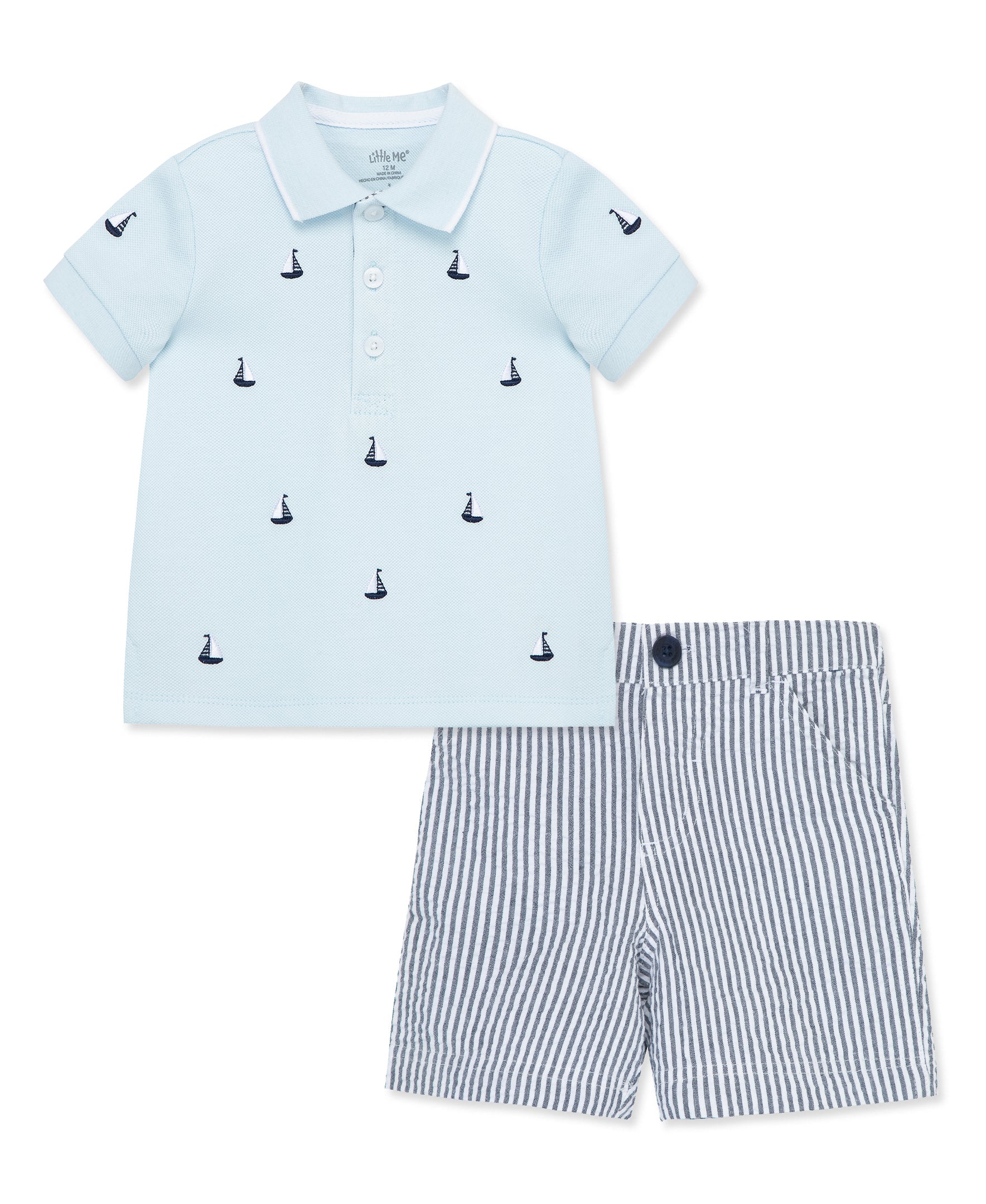 Sailboat Polo Short Set (12M-24M) - Little Me