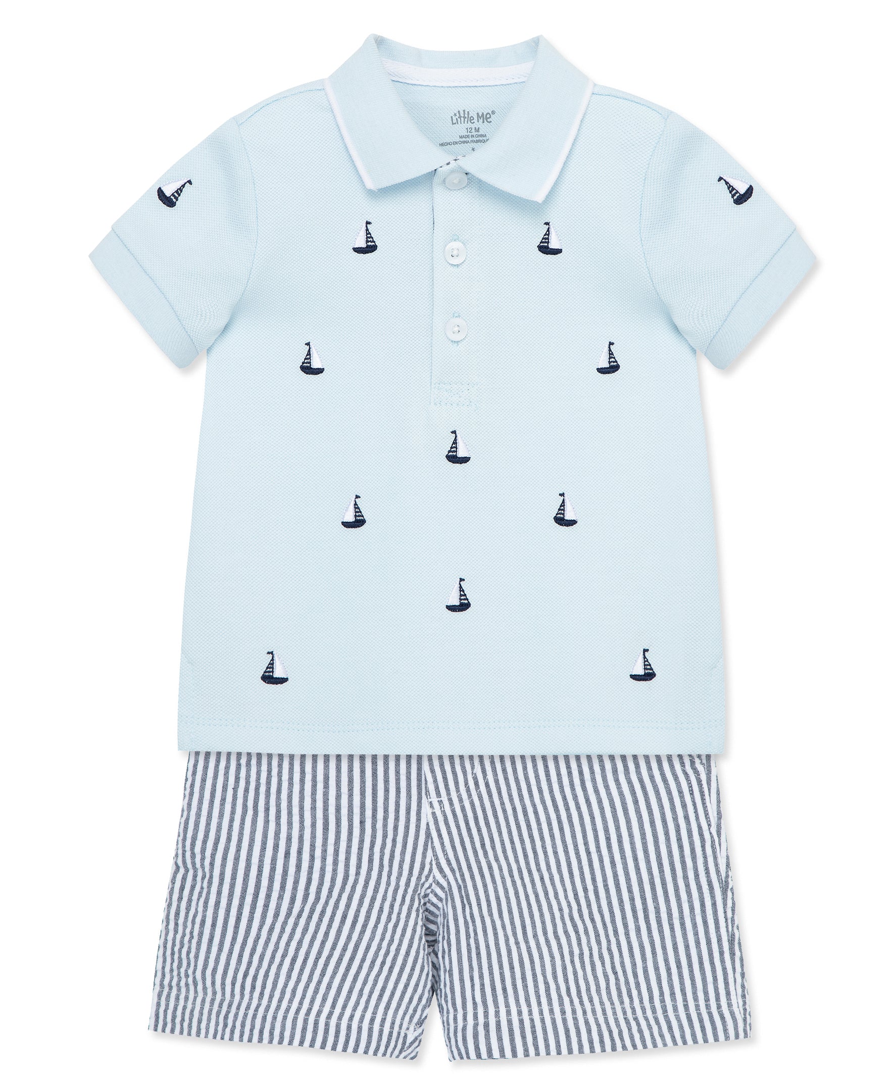 Sailboat Polo Short Set (12M-24M) - Little Me