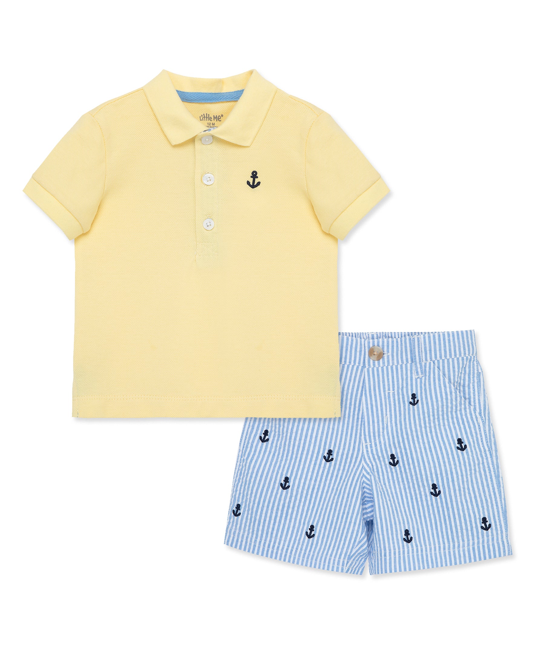 Anchor Polo Short Set (12M-24M) - Little Me