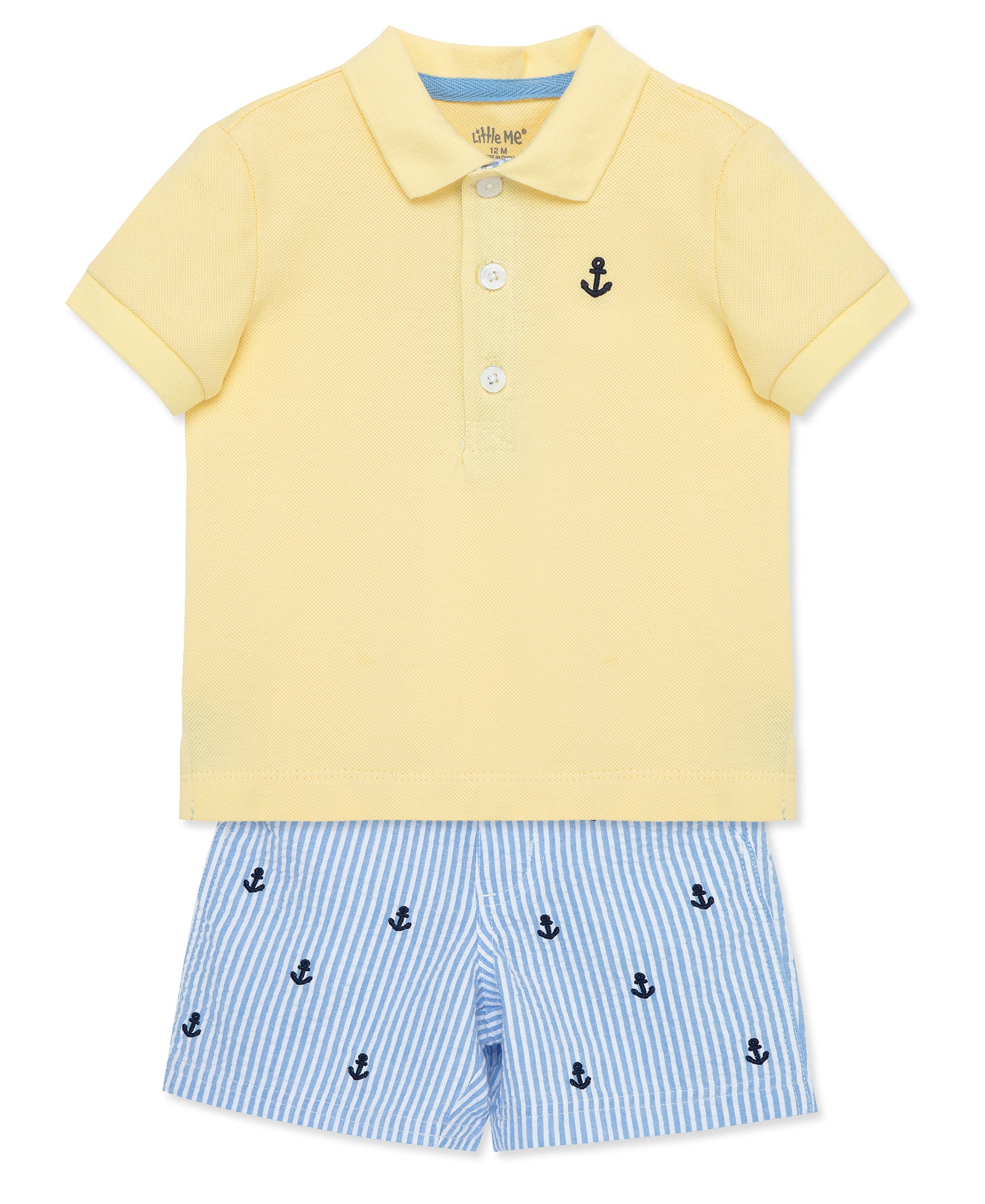 Anchor Polo Toddler Short Set (2T-4T) - Little Me