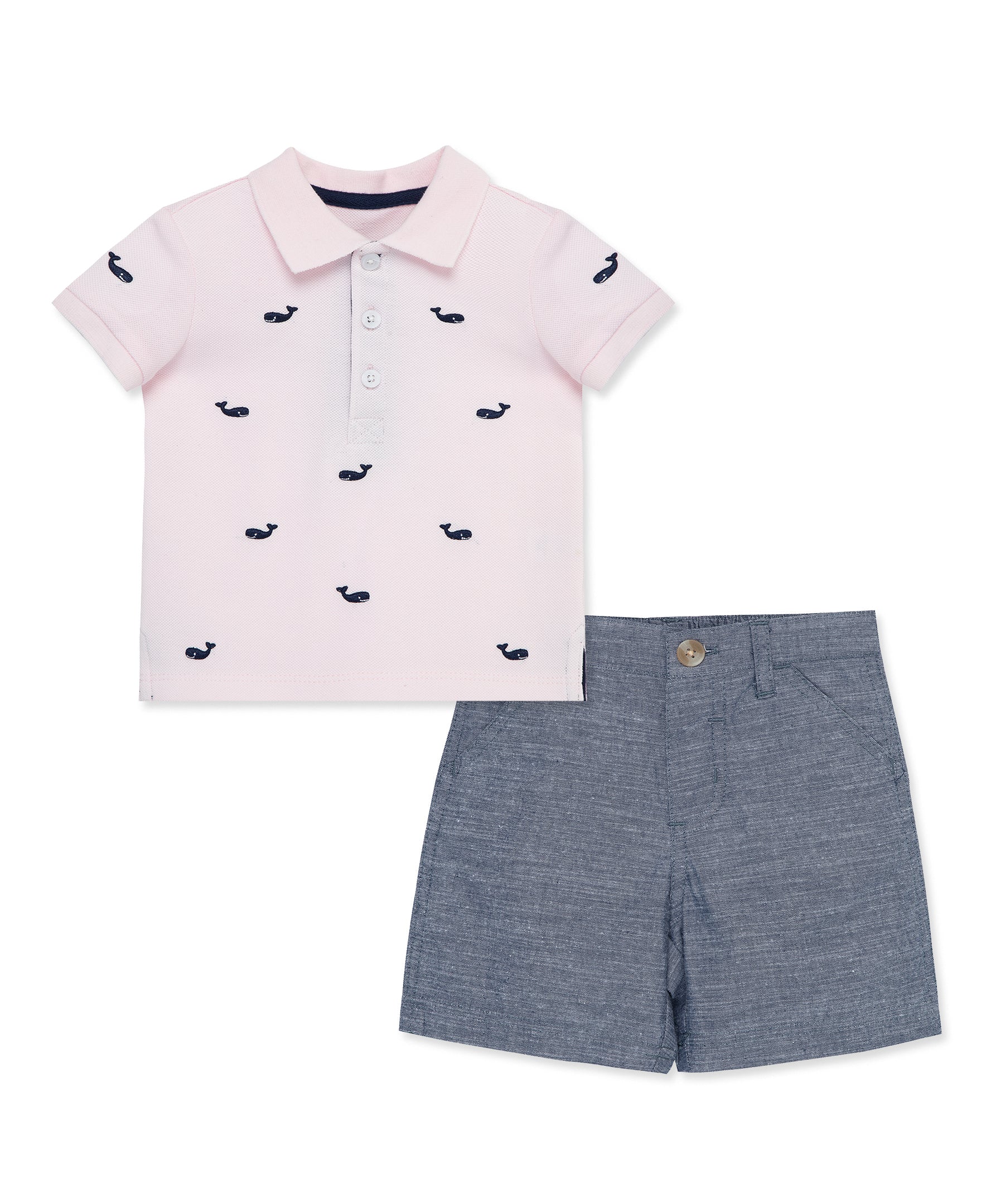 Whale Polo Short Set (12M-24M) - Little Me