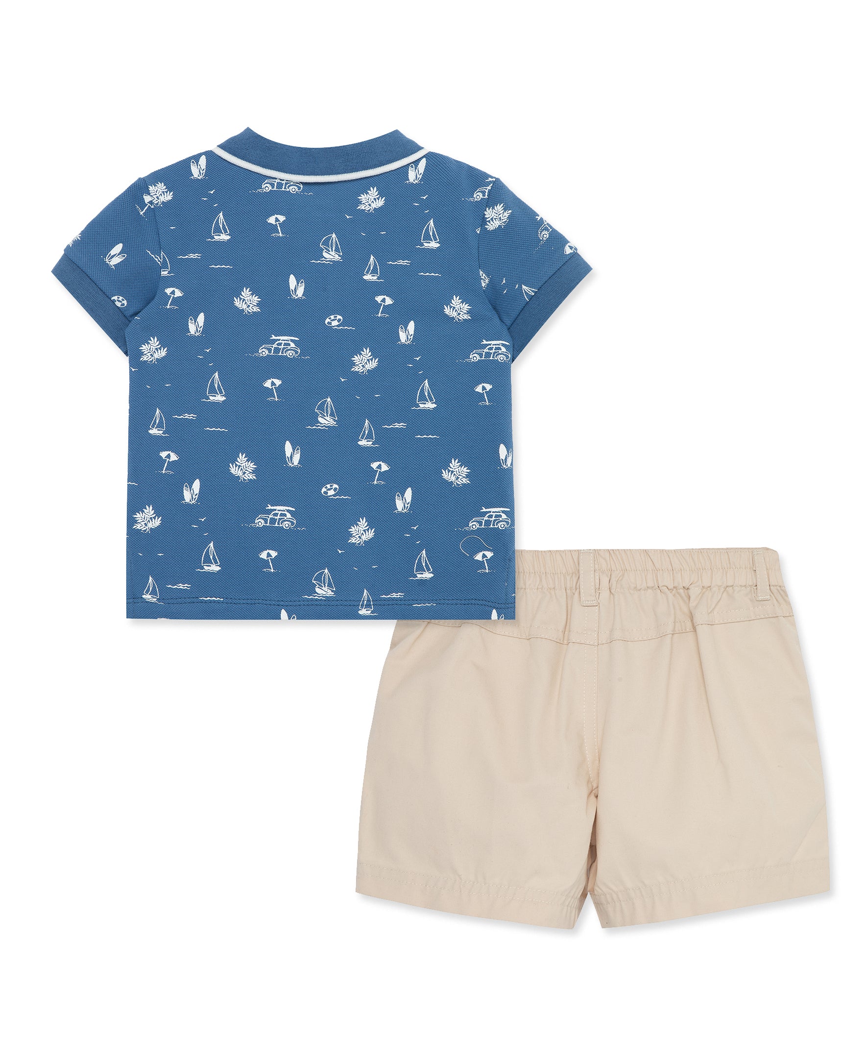 Tropical Polo Toddler Short Set (2T-4T) - Little Me