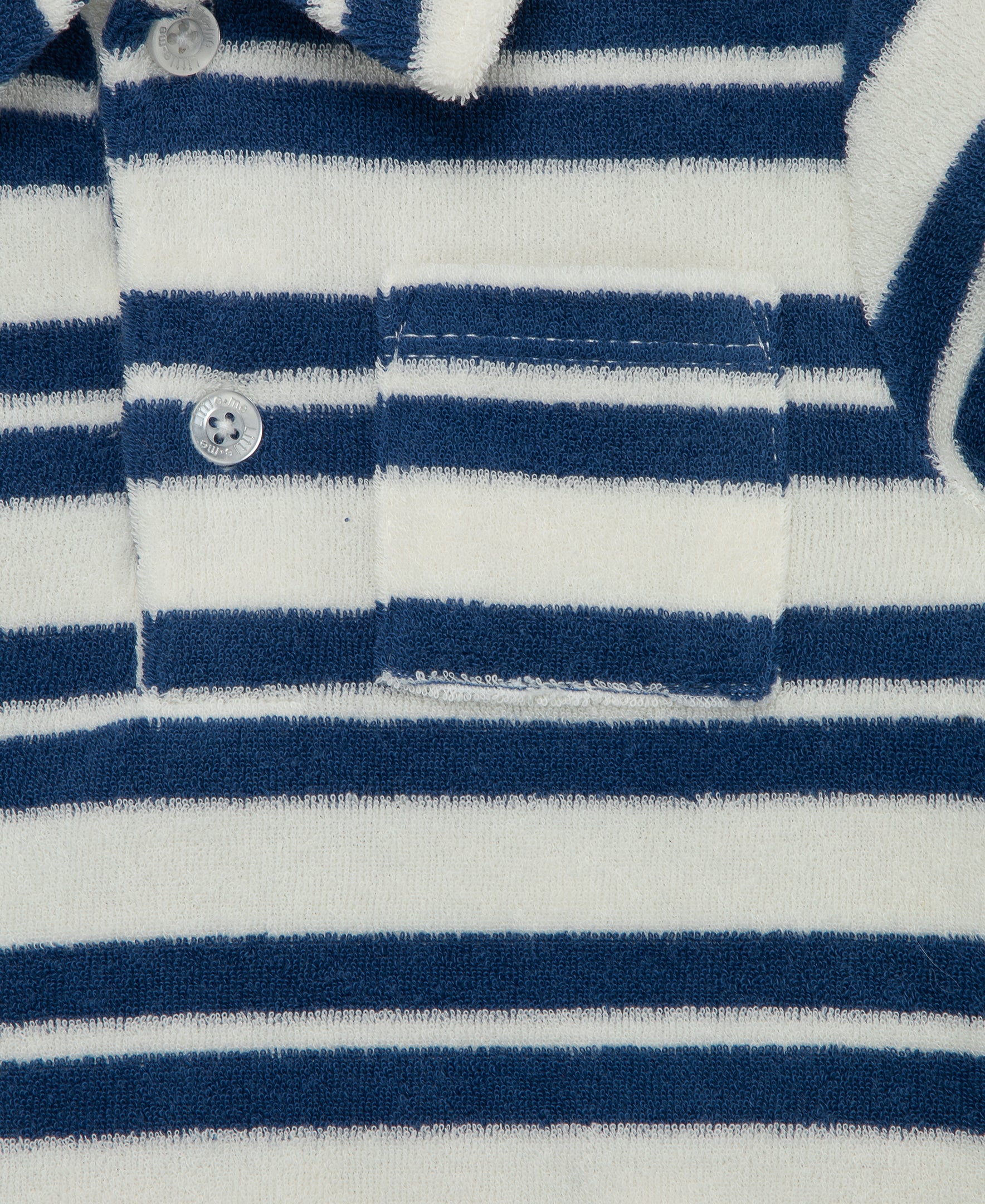 Blue Stripe Terry Short Set (12M-24M) - Little Me