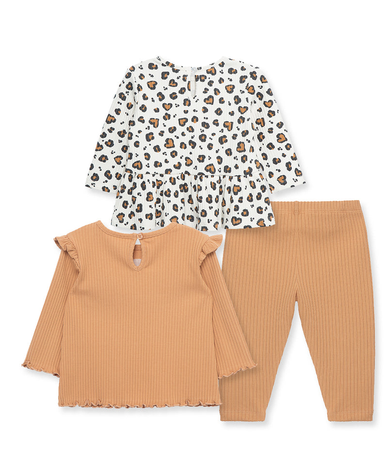 Kitty Rib 3-Piece Toddler Play Set (2T-4T) - Little Me