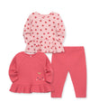 Apple Rib 3-Piece Toddler Play Set (2T-4T) - Little Me