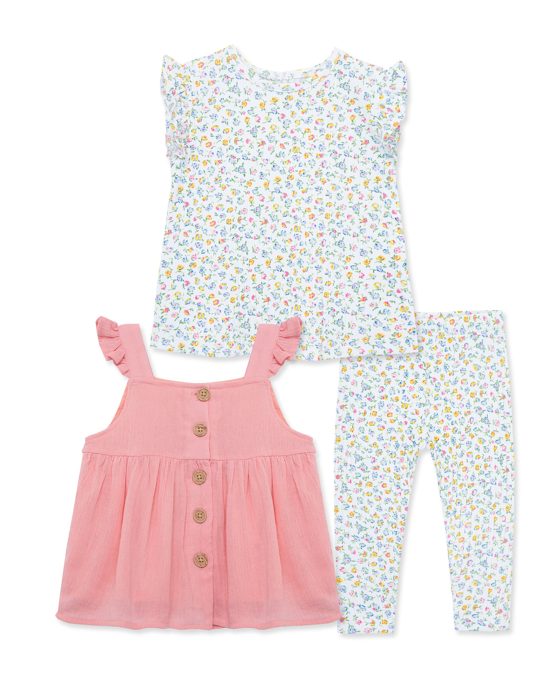 Floral 3-Piece Infant Play Set (12M-24M) - Little Me