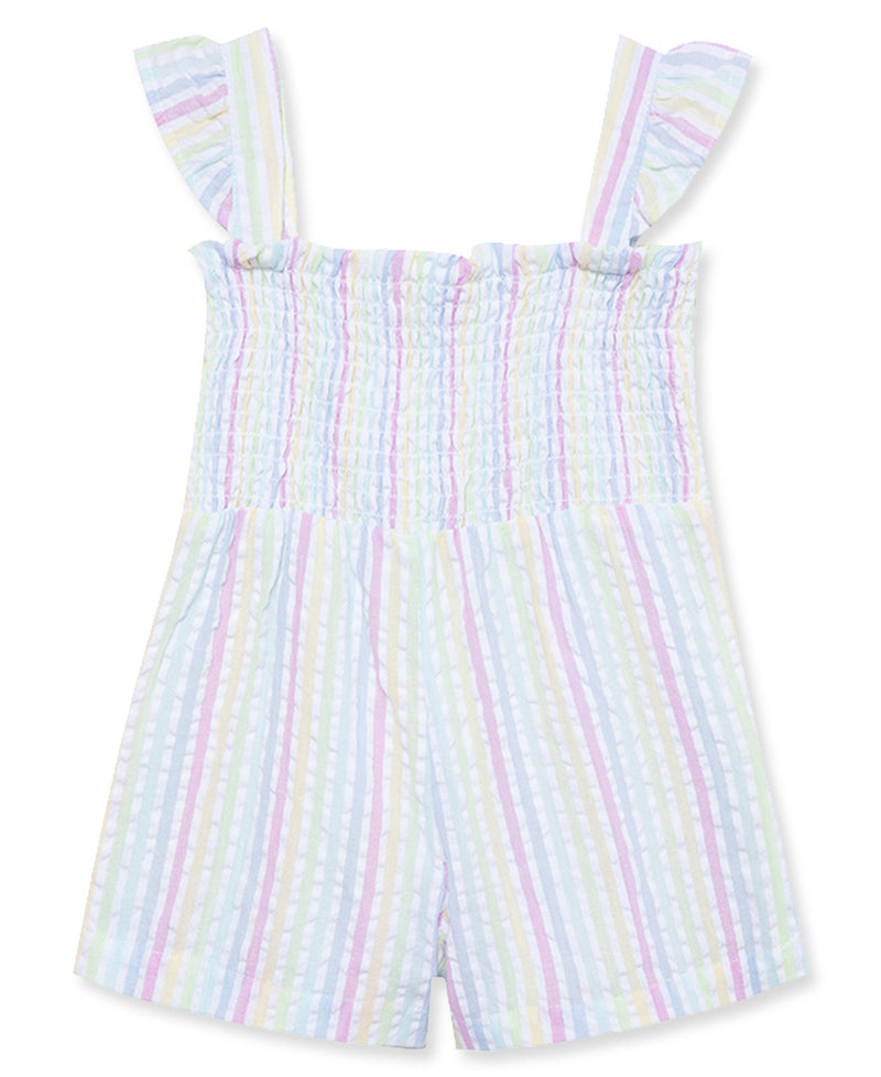 Pastel Seersucker Stripes Romper - Little Me