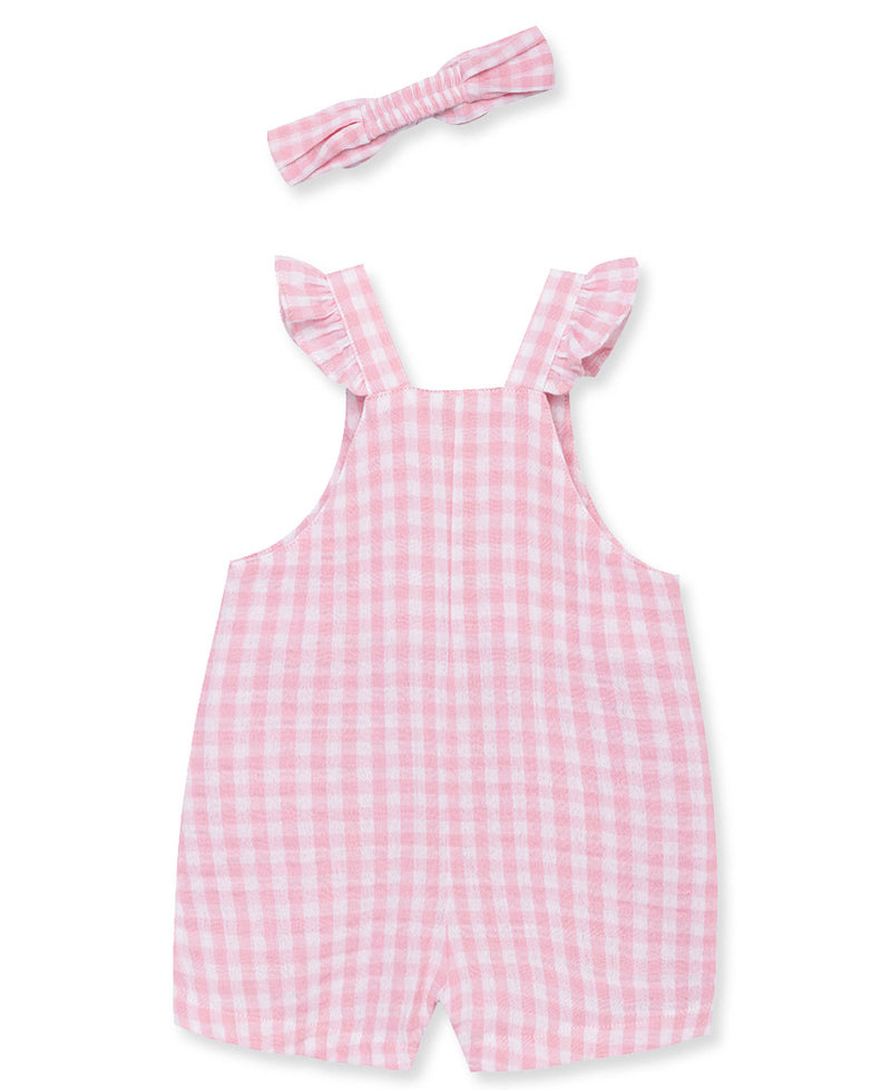 Gingham Gauze Toddler Jumper & Headband - Little Me