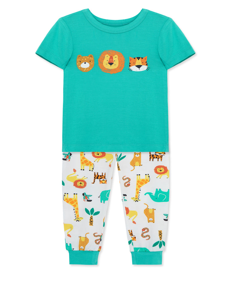 Safari 3-Piece Bamboo Toddler Pajama Set - Little Me