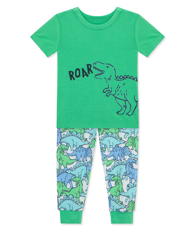 Dino 3-Piece Bamboo Toddler Pajama Set - Little Me