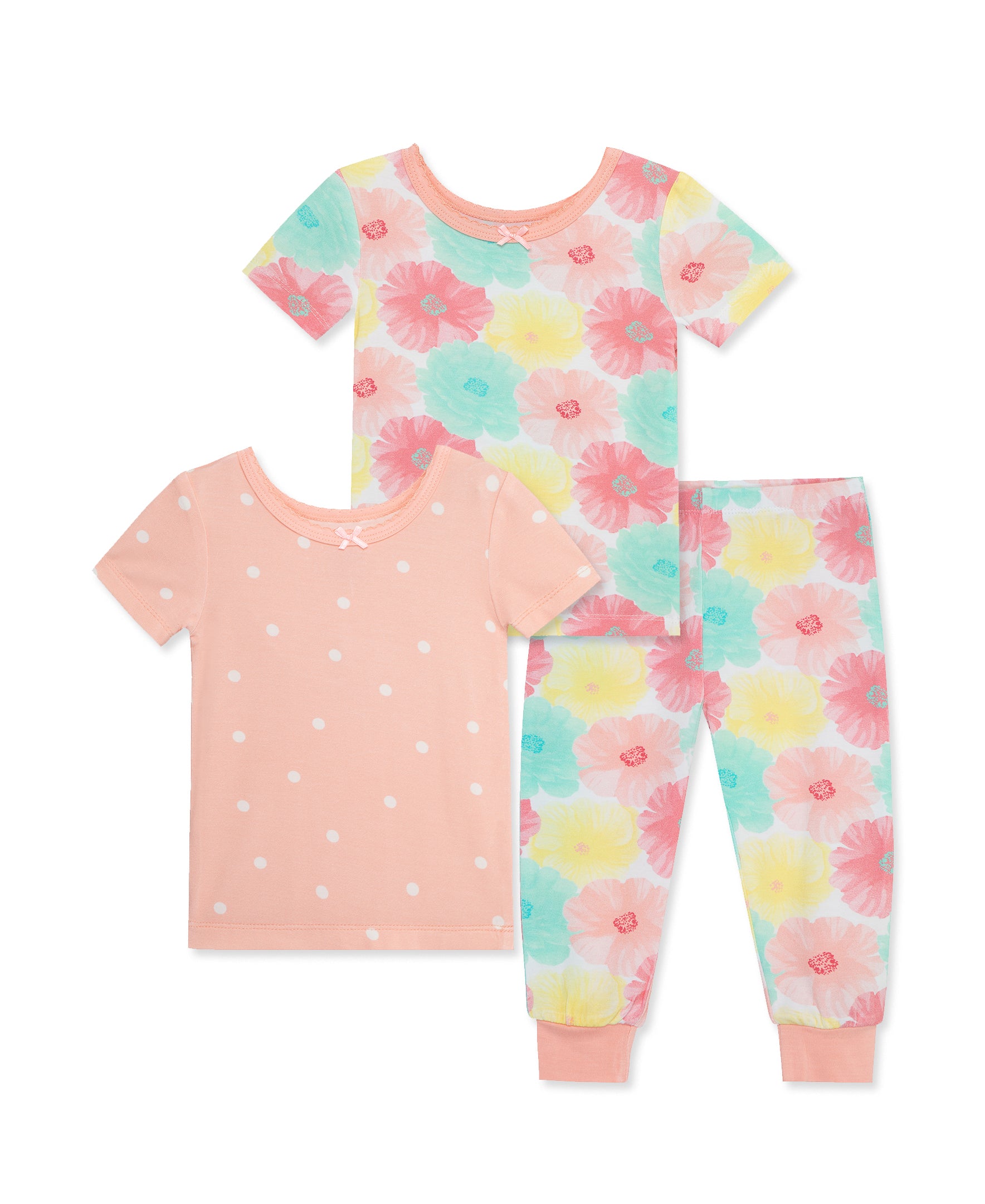 Floral 3-Piece Toddler Pajama Set - Little Me