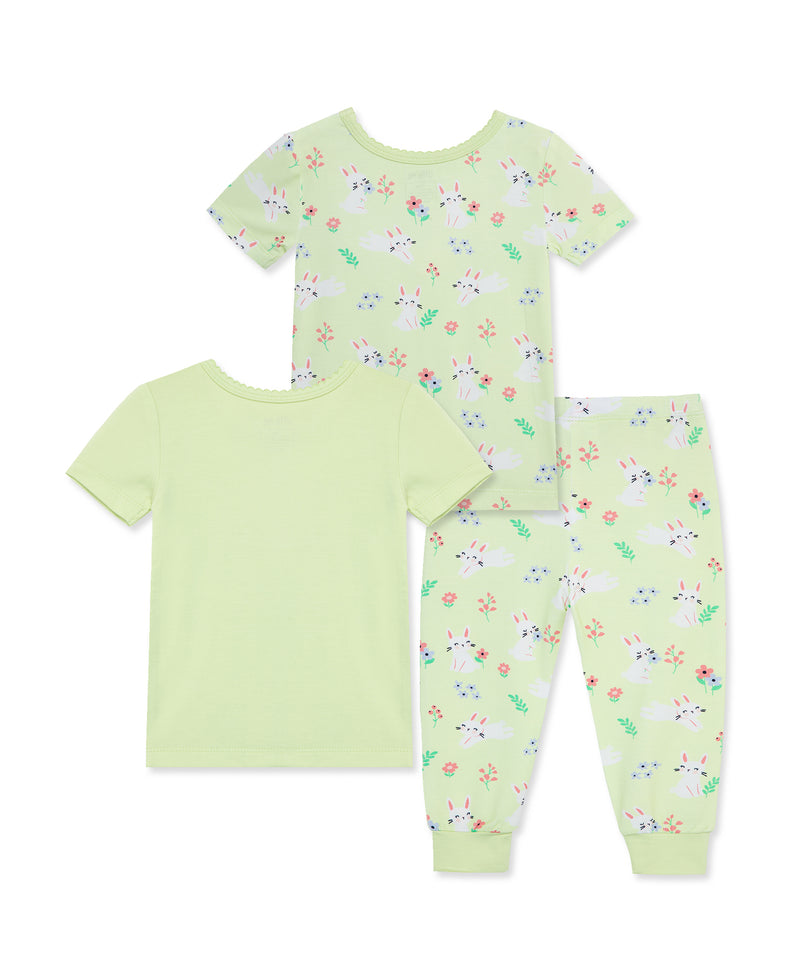 Bunny 3-Piece Bamboo Toddler Pajama Set (2T-4T) - Little Me