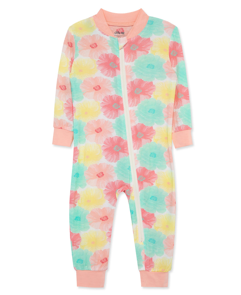 Floral Zip Front Bamboo Pajama - Little Me
