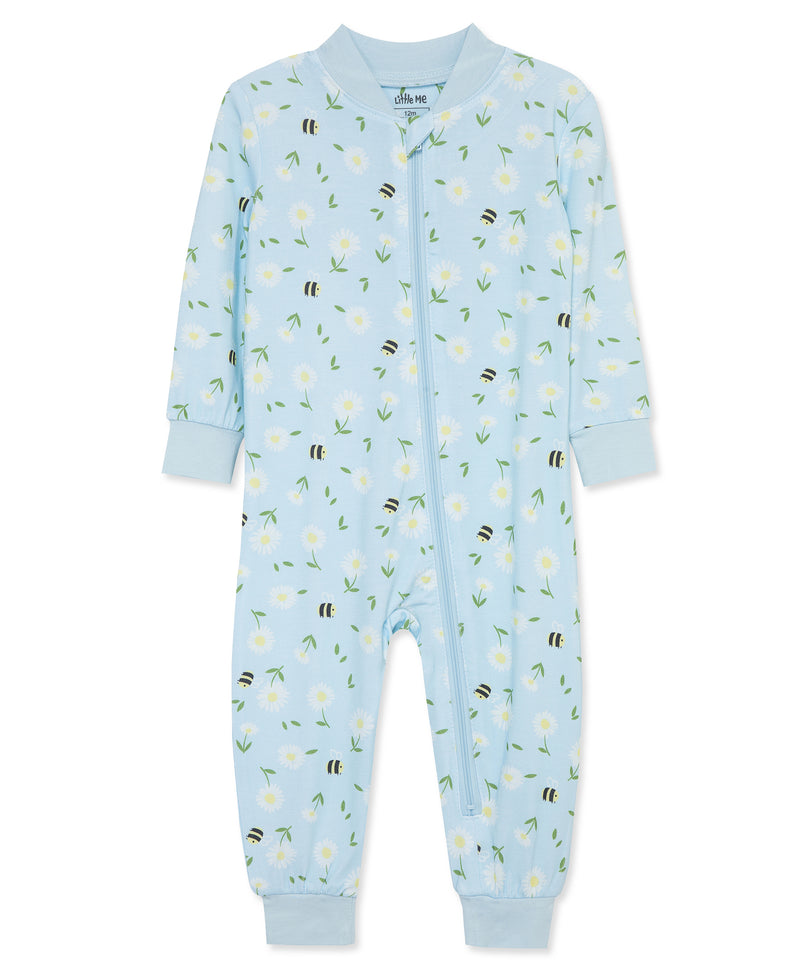 Daisy Zip Front Bamboo Pajama - Little Me
