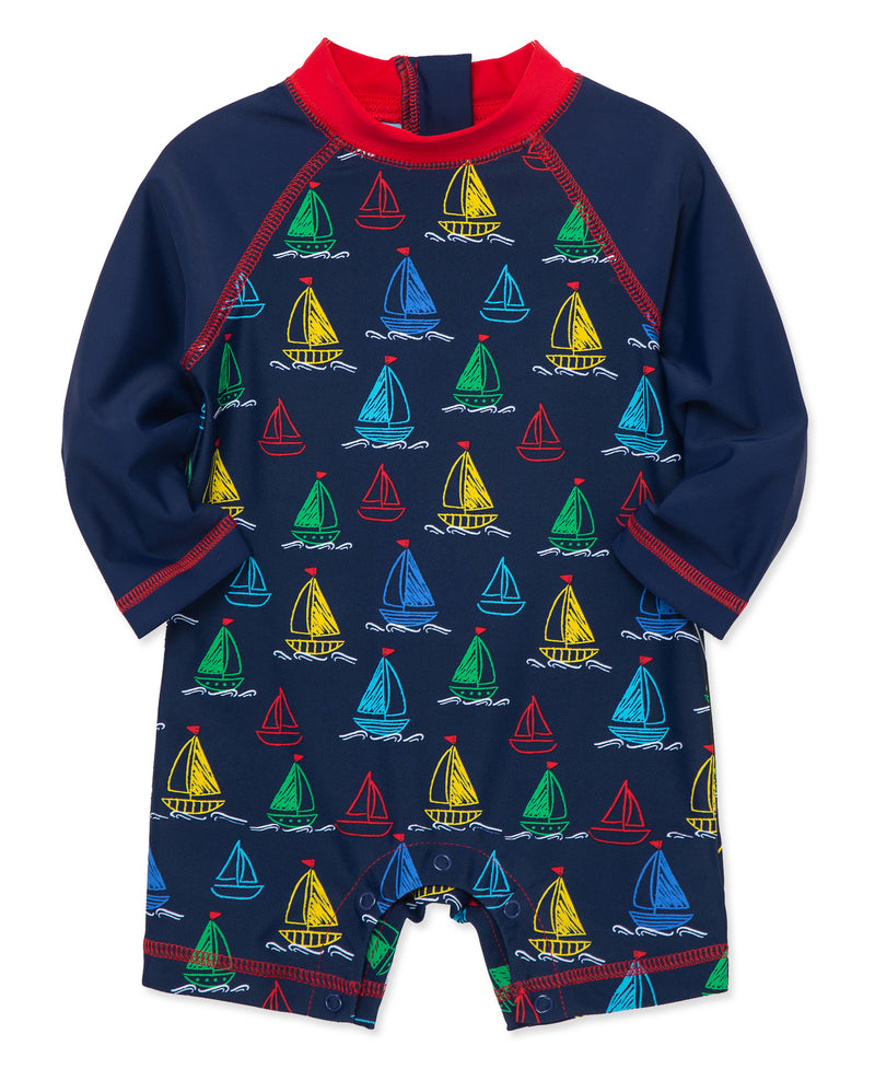 Boat Long Sleeve Infant Rashguard Suit (6M-24M) - Little Me