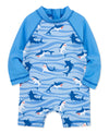 Shark Long Sleeve Infant Rashguard Suit (6M-24M) - Little Me