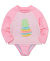 Pineapple Infant 2-Pc Long Sleeve Rashguard (6M-24M) - Little Me