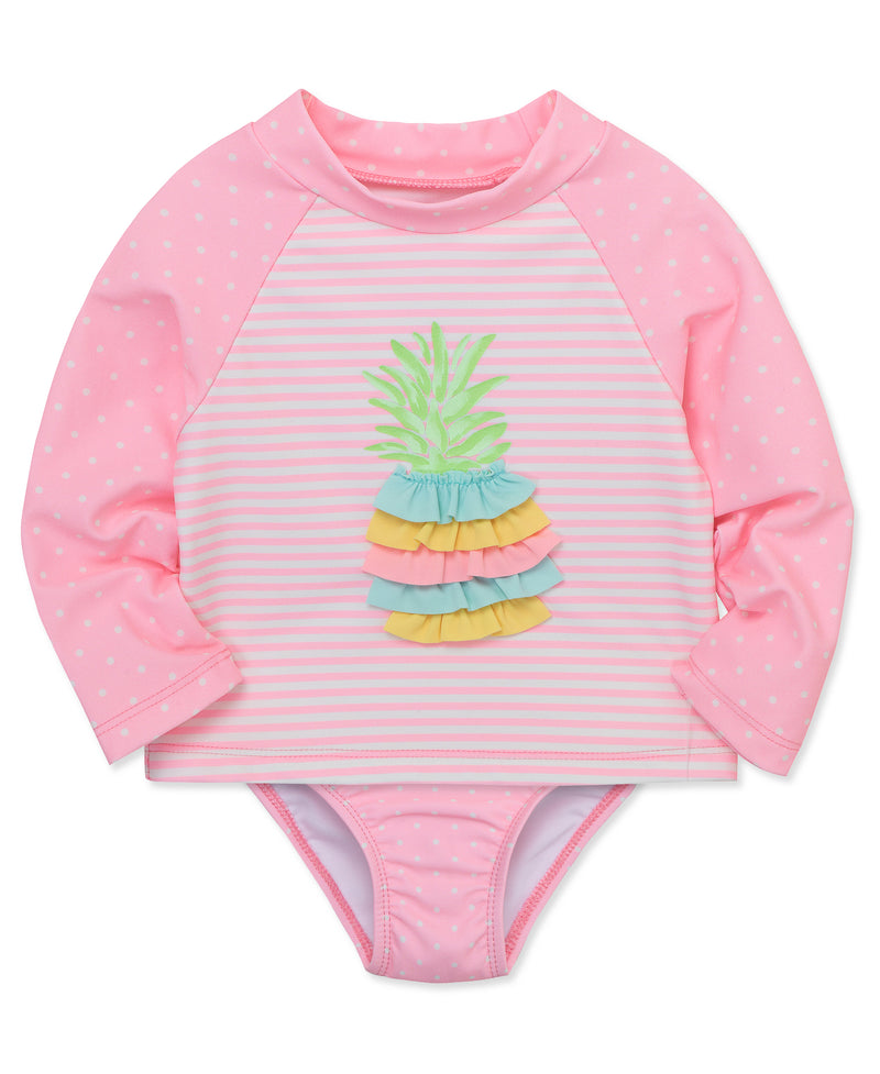 Pineapple Toddler 2-Pc Long Sleeve Rashguard (2T-4T) - Little Me