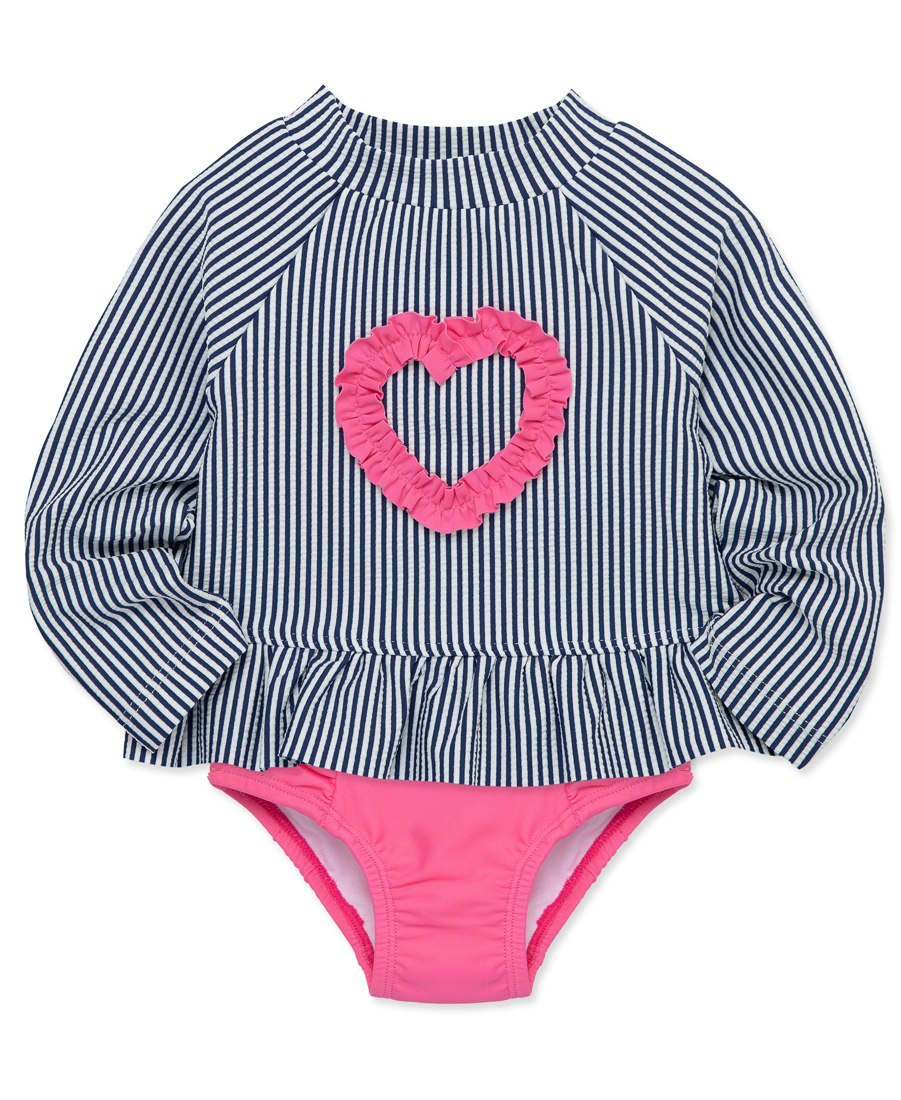 Heart Infant 2-Pc Long Sleeve Rashguard (6M-24M) - Little Me