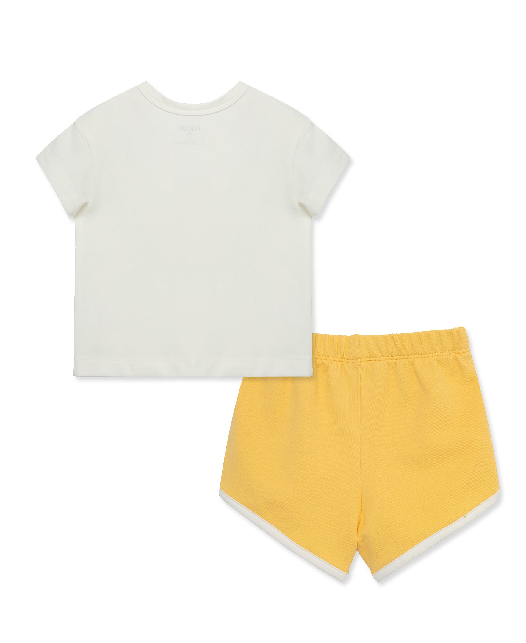 Focus Kids Yellow Celestial Retro Short Set - Little Me