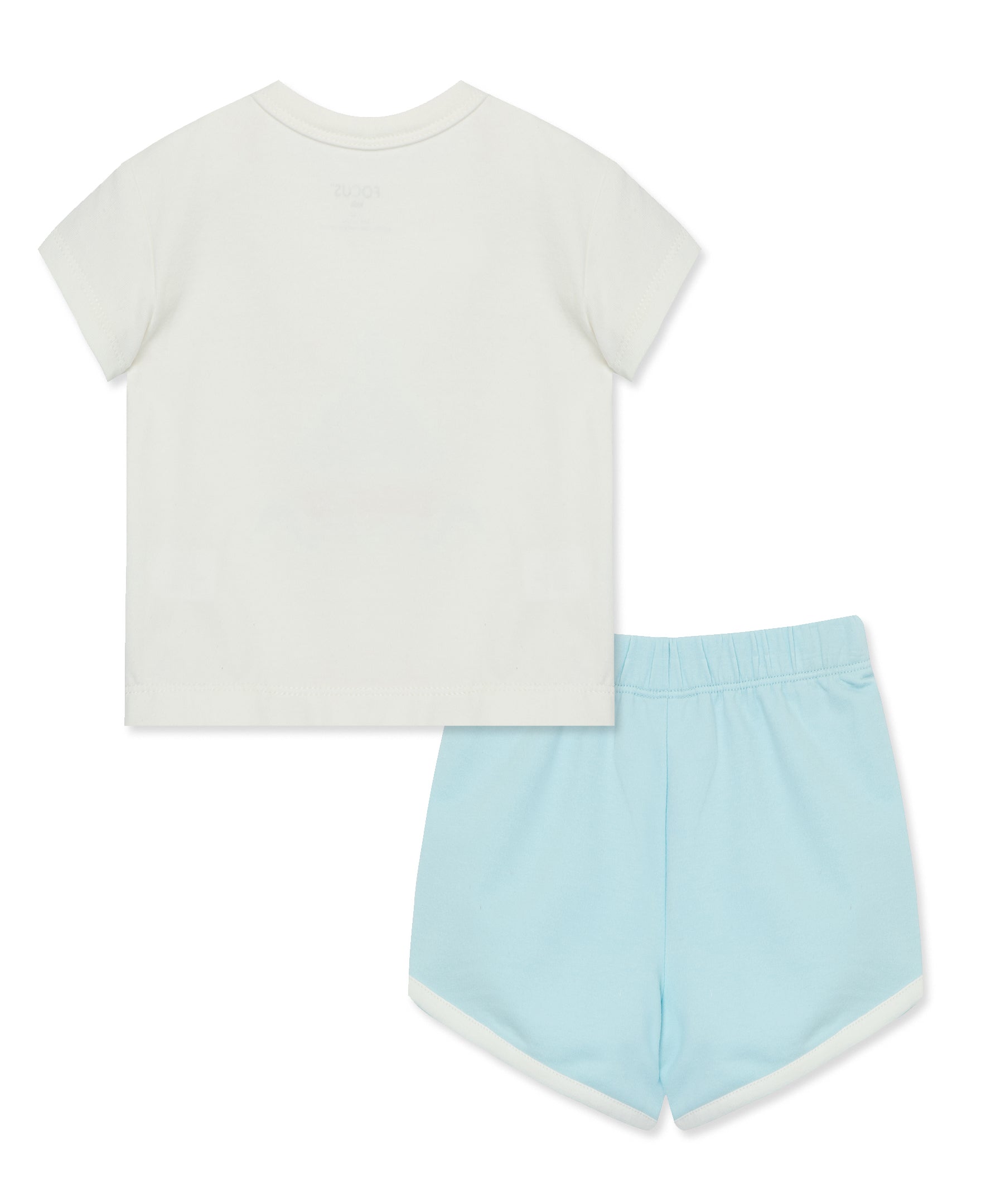 Focus Kids Blue Sail Away Retro Short Set (12M-24M) - Little Me