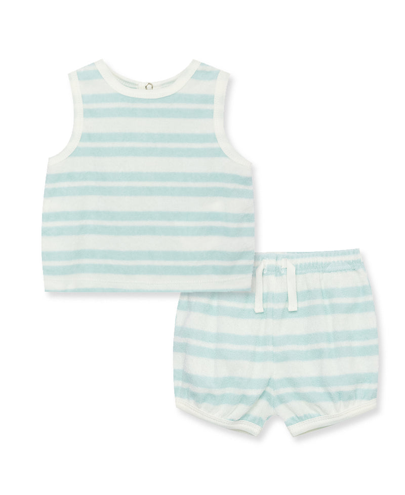 Focus Kids Coastal Stripe Terry 2-Piece Set - Little Me