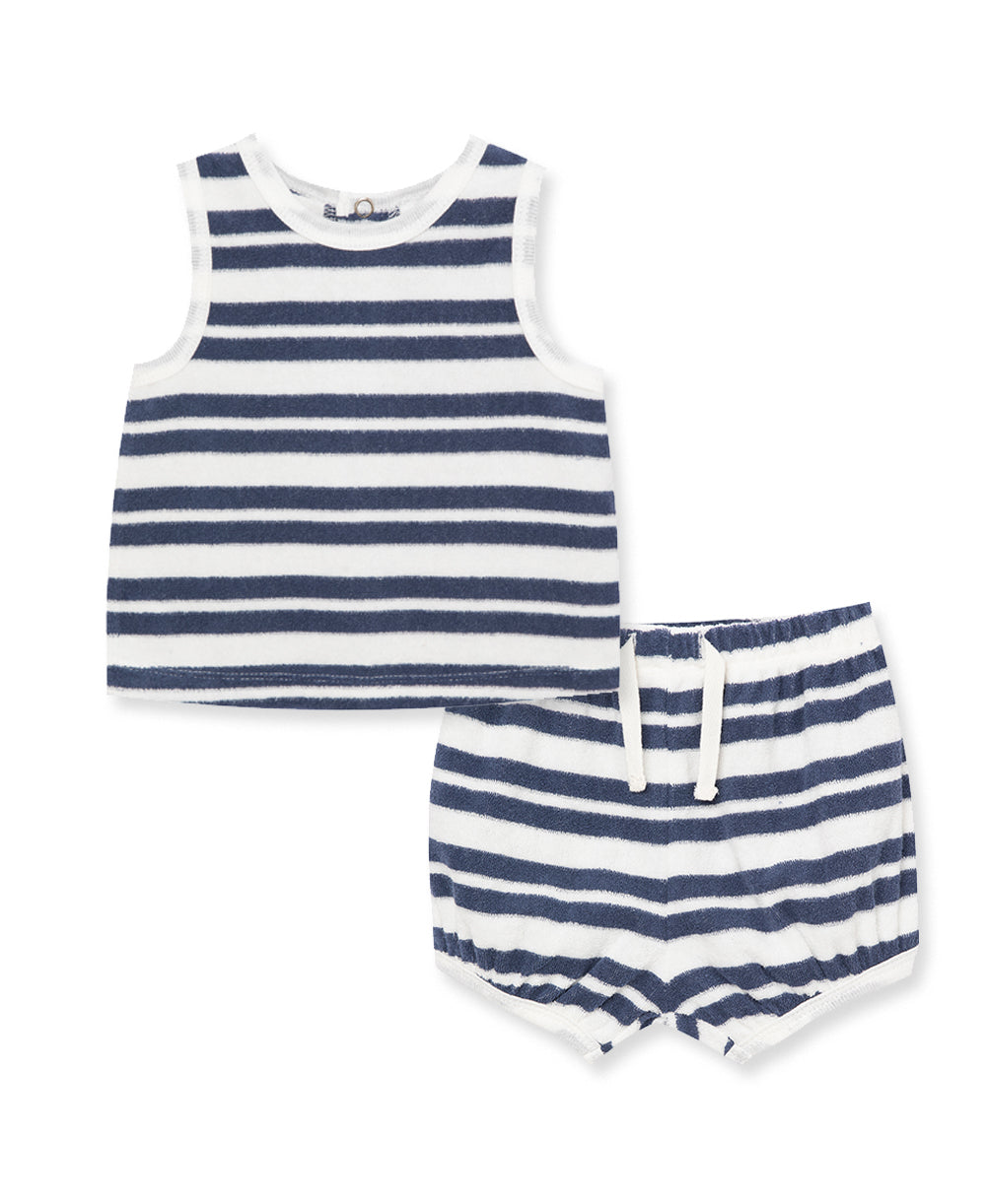 Navy Stripe 2Pc Set - Little Me