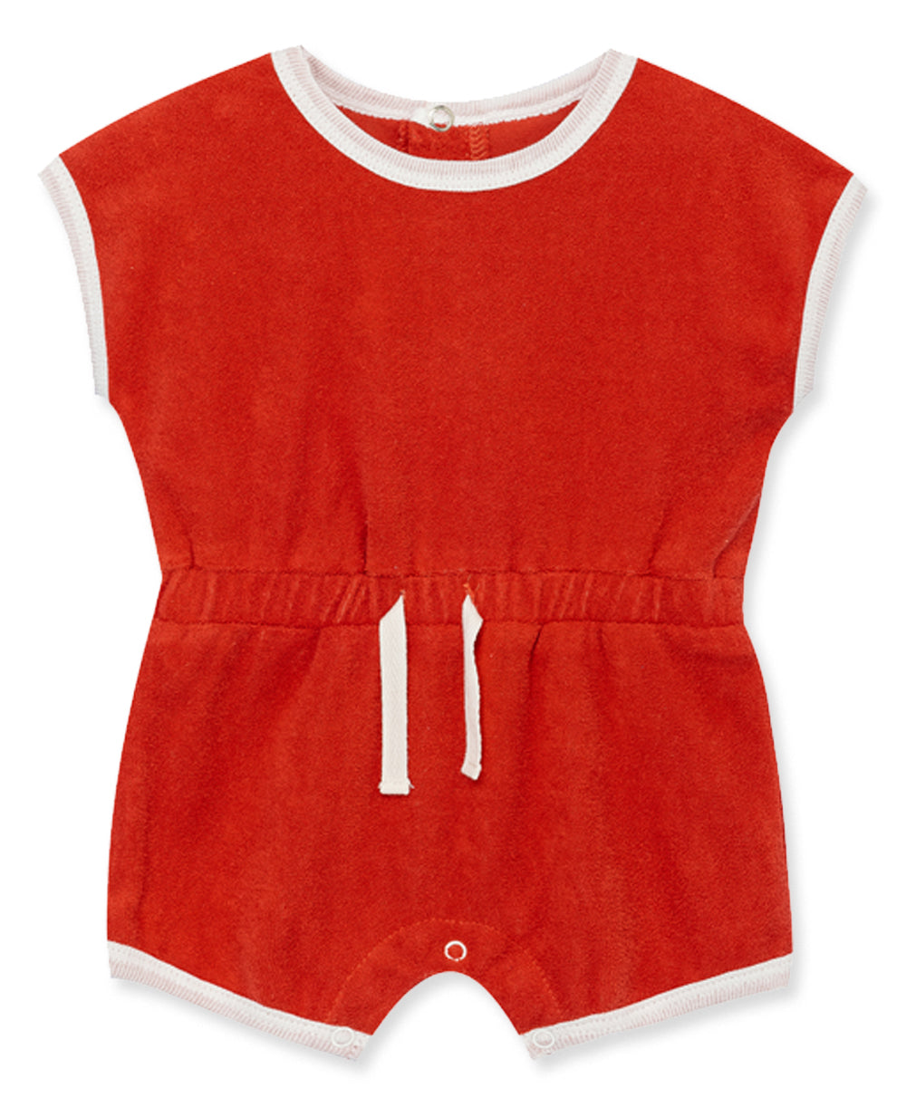 Cranberry Terry Romper - Little Me