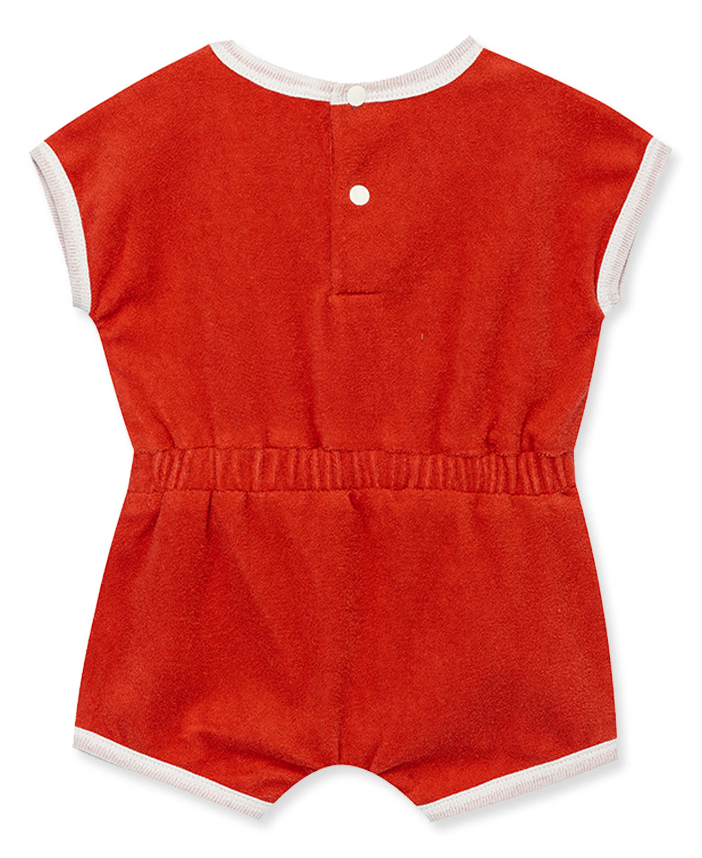 Cranberry Terry Romper - Little Me