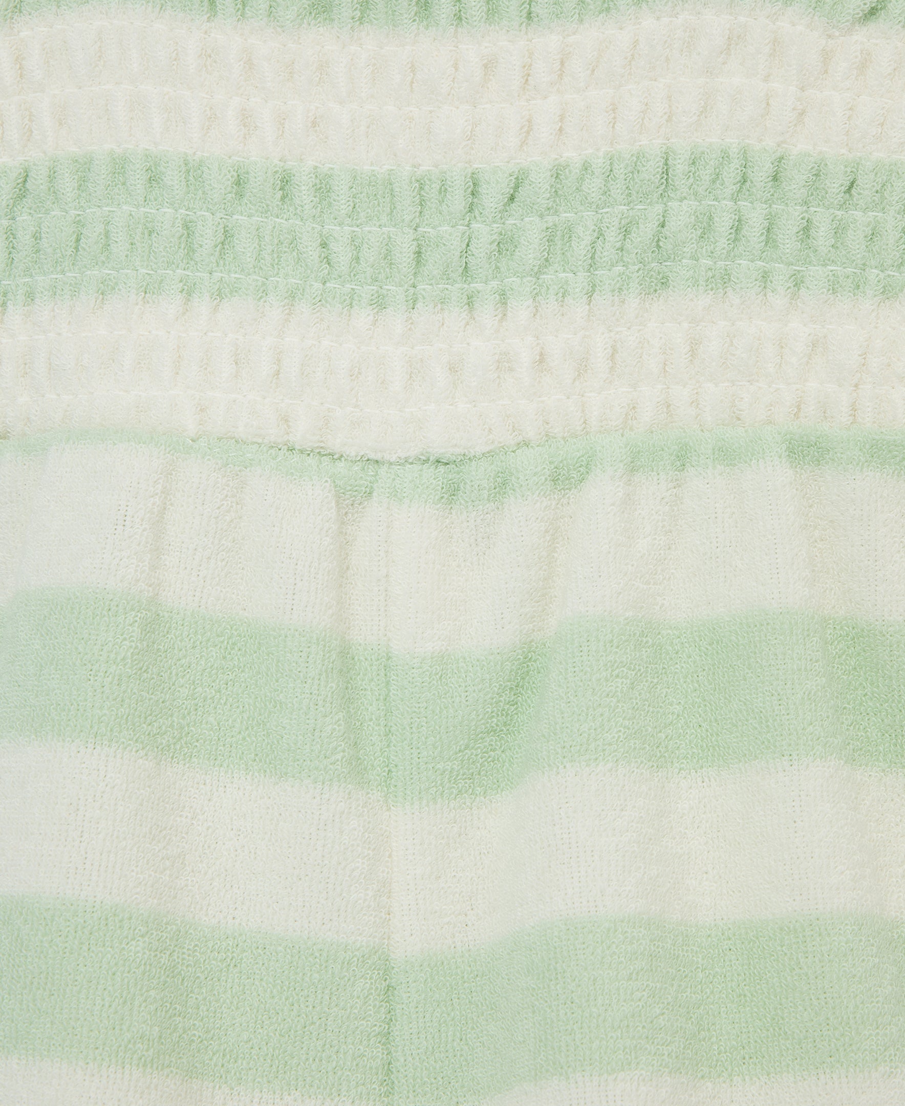 Focus Kids Celadon Stripe Terry Romper (3M-12M) - Little Me