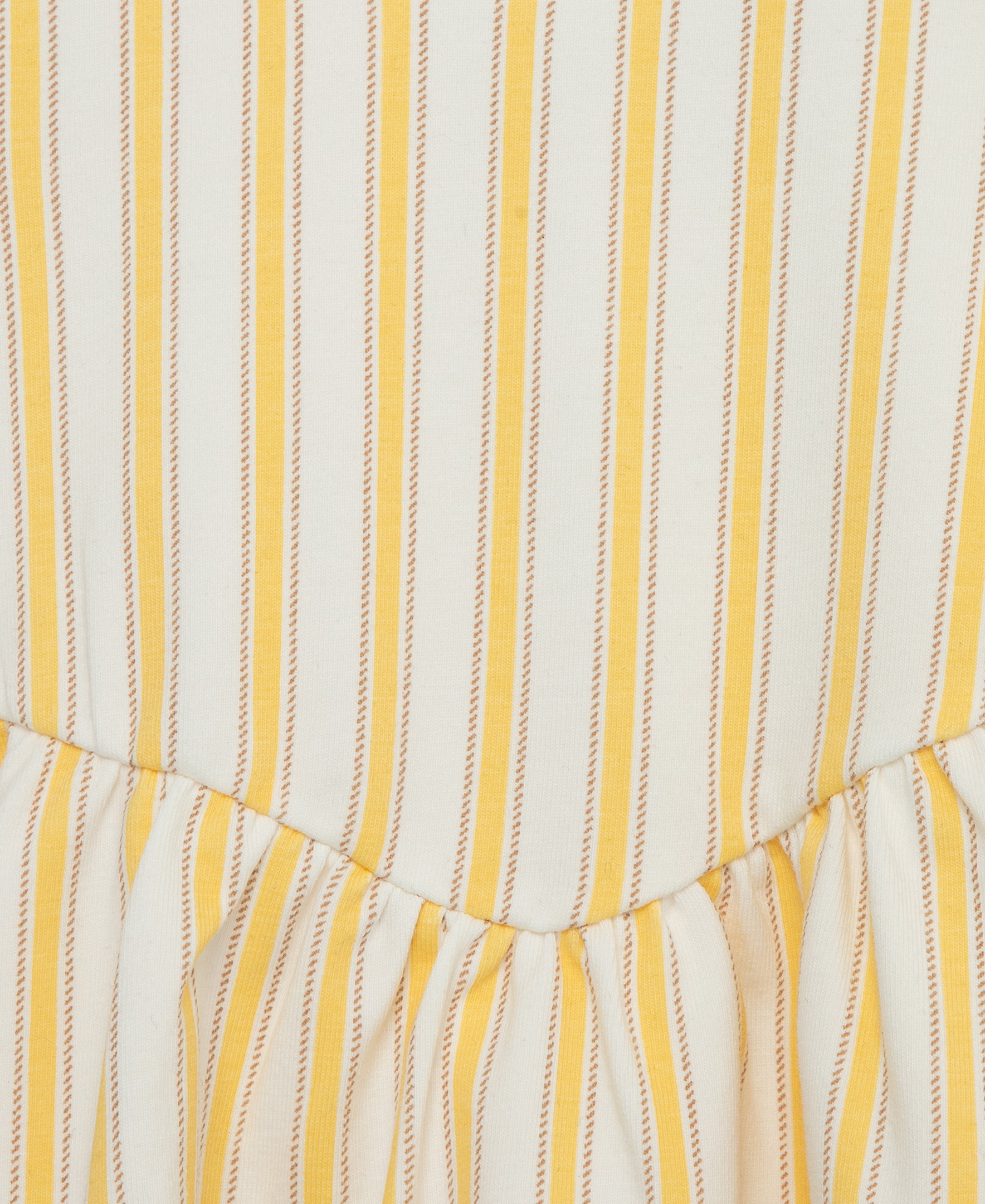 Focus Kids Yellow Stripe Jersey Dress Set(12M-24M) - Little Me