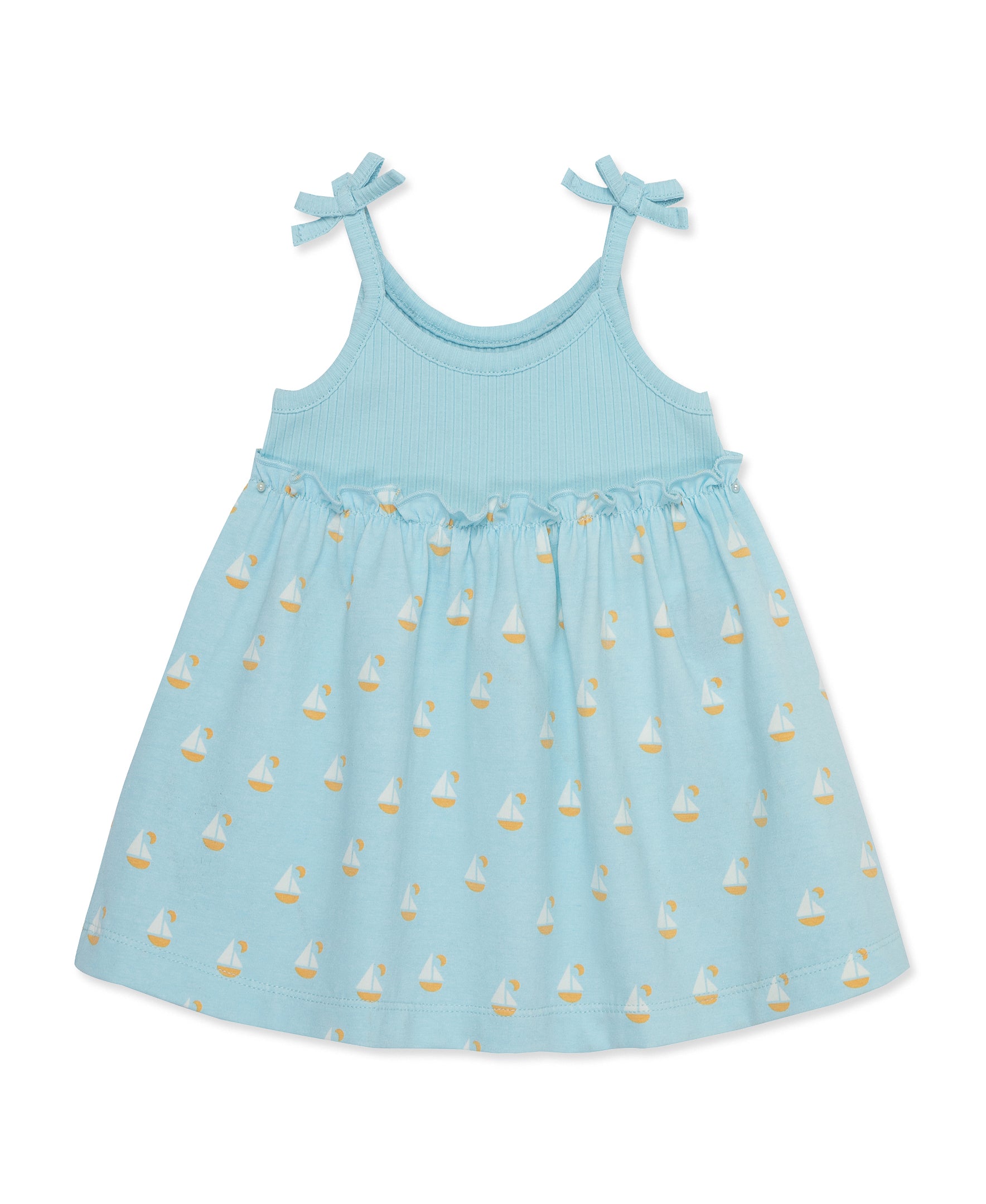 Focus Kids Blue Sail Away Dress Set(12M-24M) - Little Me