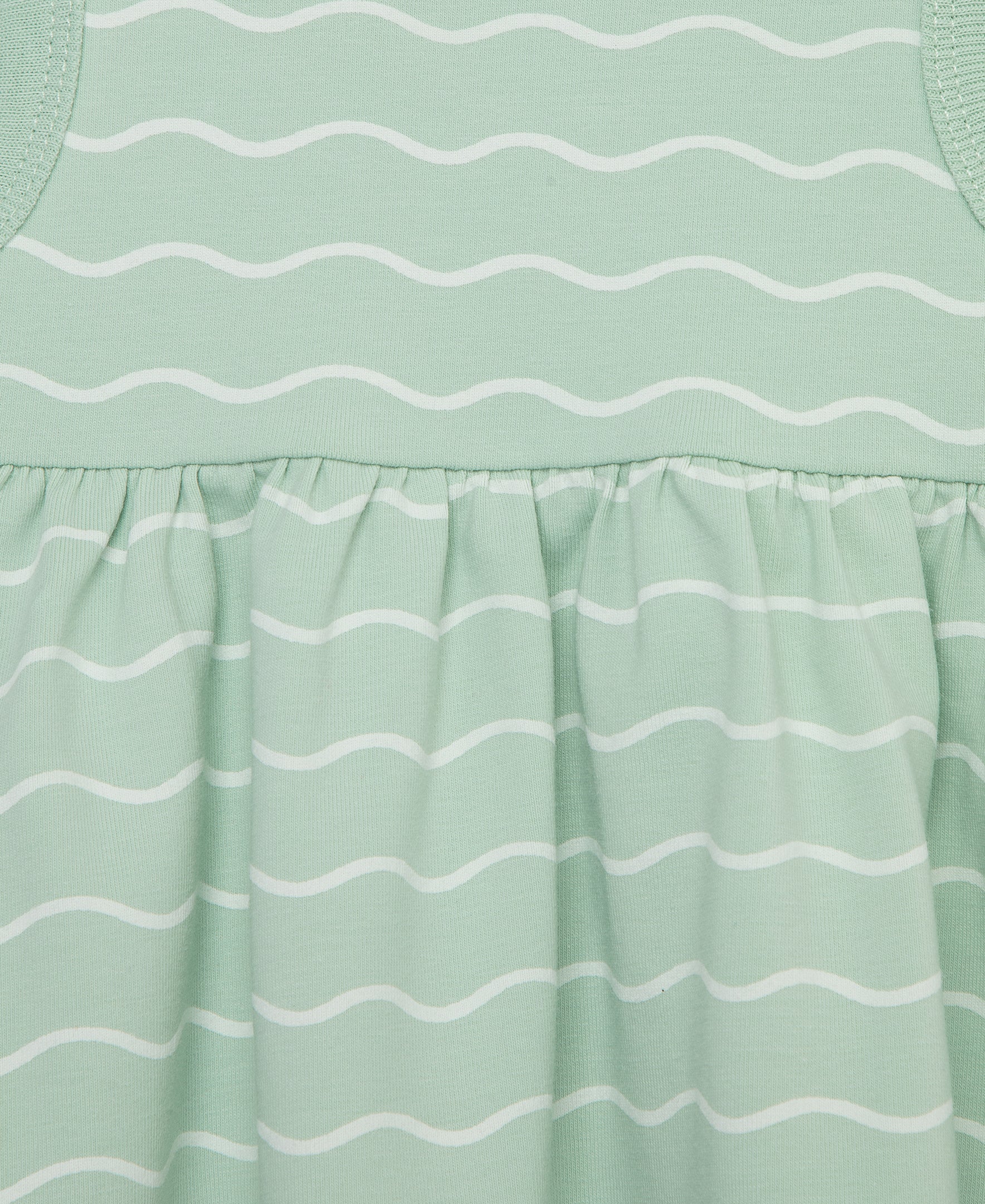 Focus Kids Green Stripe Dress Set(12M-24M) - Little Me