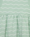 Focus Kids Green Stripe Dress Set(12M-24M) - Little Me