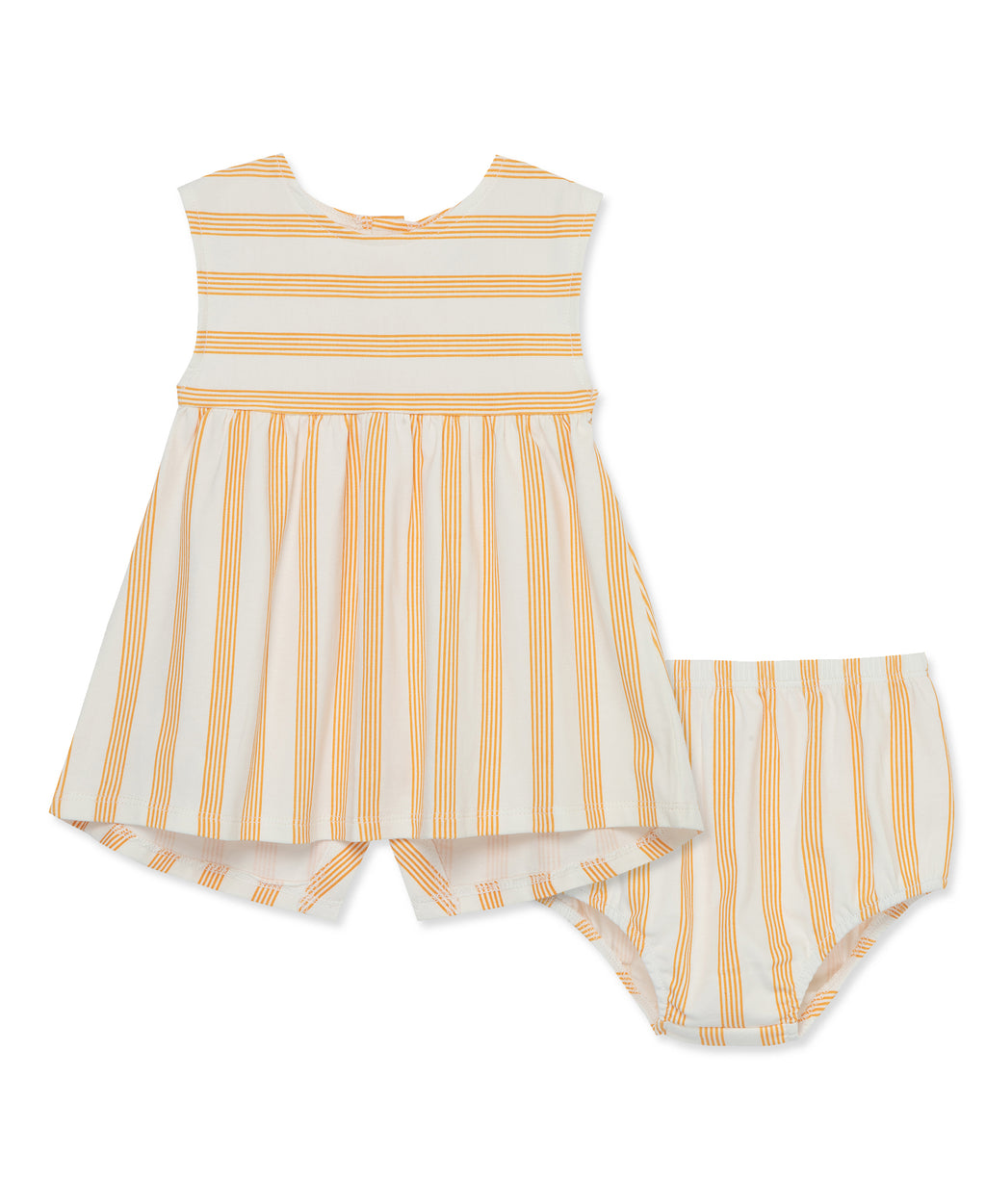 Focus Kids Orange Stripe Dress Set(12M-24M) - Little Me